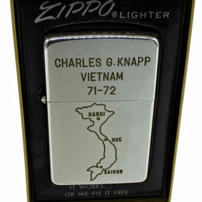 1971-72 Zippo Vietnam War Personalized Lighter