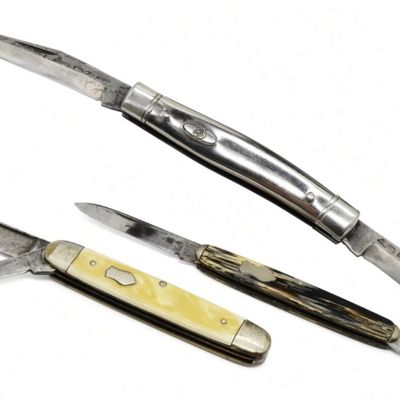 (3) Vintage Folding Knives Mixed Lot
