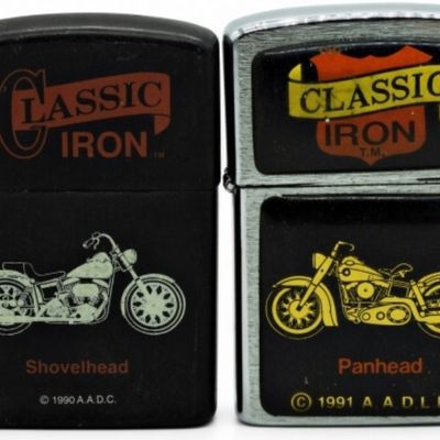 A.A.D.L.P Classic Iron Motorcycle Lighters