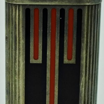 Dunhill Rollagas Lighter, Art Deco Striped Design