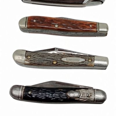 (5) Pocket Knife Lot - "wildcats" Parker-Frost