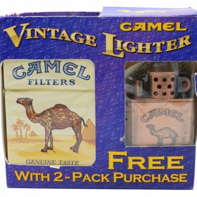 Camel Vintage Lighter Promotional Set w/ Packs