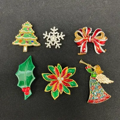 Holiday Brooches