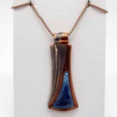 DTR Sterling & Copper Pendant, 925 Chain