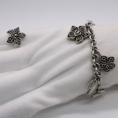 Lois Hill Sterling Bracelet and Matching Ring