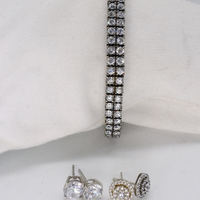 Gorgeous Simulated Diamond Earrings & More