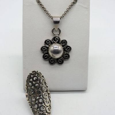 Taxco 925 Necklace & Fashion Ring