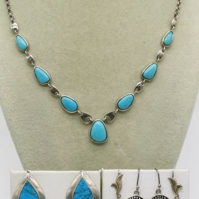 Turquoise 925 Necklaces & Earrings