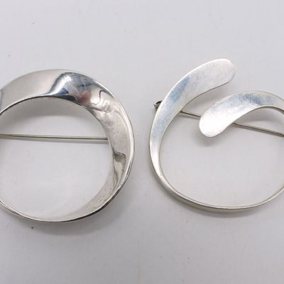 Taxco 925 Spiral Pin & Round Pin