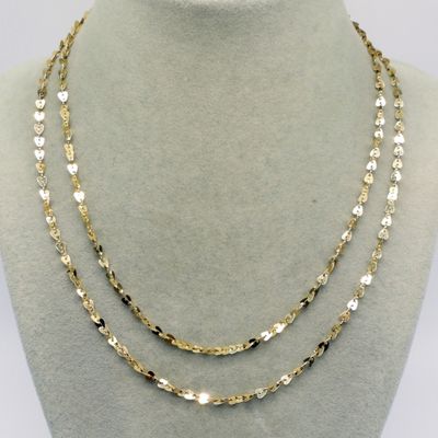 2 Sterling Gold Tone Fashion Necklaces