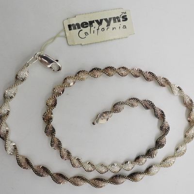 Sterling Twist Chain Necklace