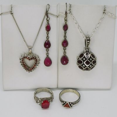 Carolyn Pollack Ring & More Red Gemstone Pieces