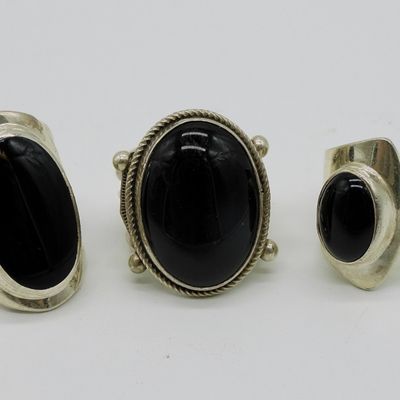 R.H. Boyd, Navajo Onyx Ring & Two Others