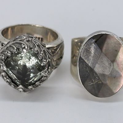 DTR & Sarda Sterling Rings with Gemstones