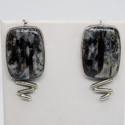 Jay King, Astrophyllite Pierced Earrings 925