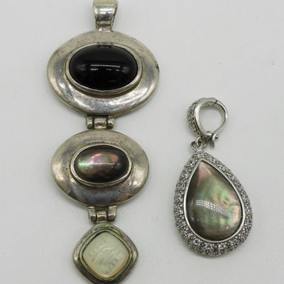 Espo Sterling & Gemstone Pendants