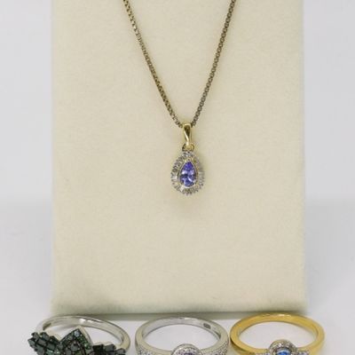 Incredible Gemstone & Diamond Rings, Necklace