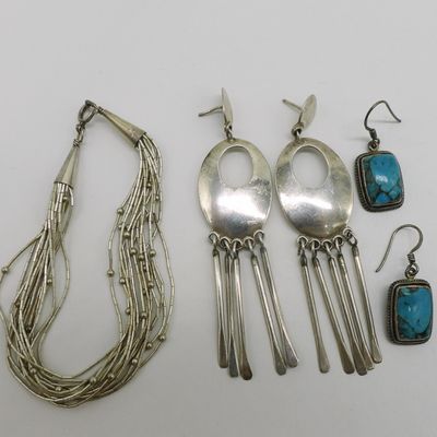 Liquid Sterling Bracelet & Earrings