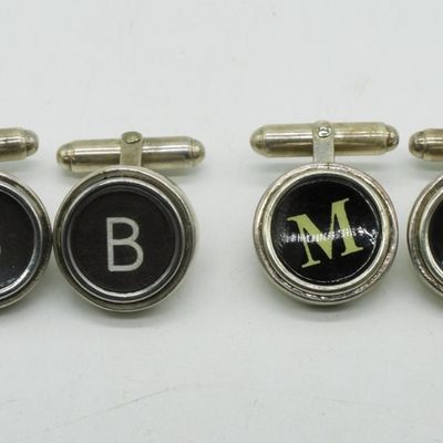 Two Pair of Sterling Cuff Links