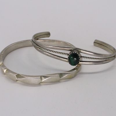 Tiny Taxco 925 Bracelet & Malachite Bracelet