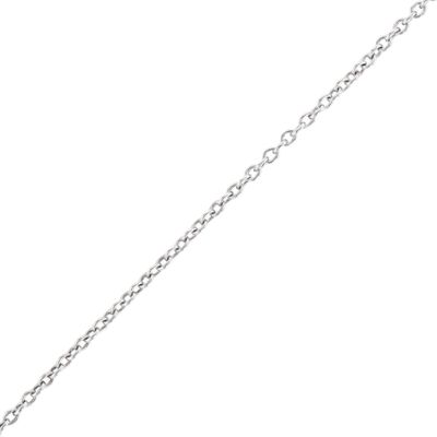 Signed Sterling Silver Cable Chain Necklace