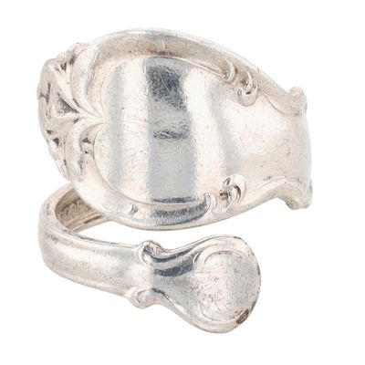 Rogers Bros Vintage Sterling Silver Adjustable Spoon Ring