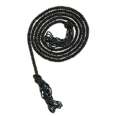 Vintage Beaded Iridescent Flapper Sautoir Necklace