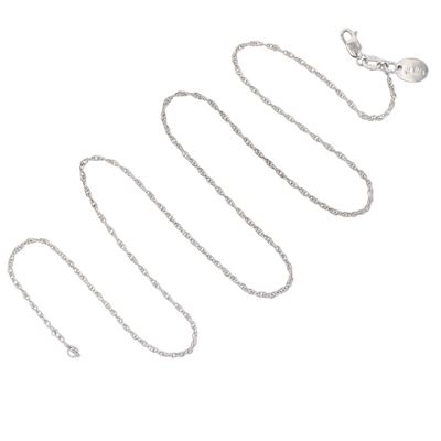 Stauer Italy Sterling Silver Rope Chain Necklace