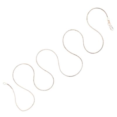 Signed Mexico Sterling Silver Snake Chain Necklace