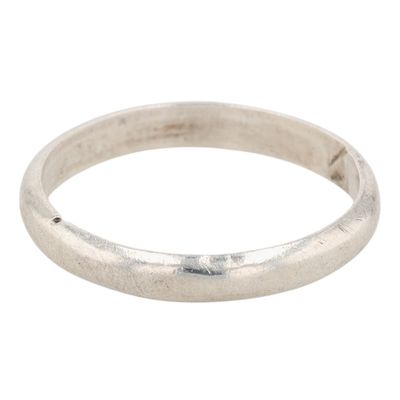 Taxco Mexico Sterling Silver Polished Band Ring Size 9.5