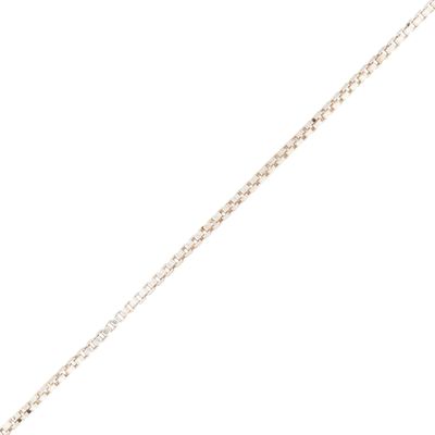 Italy Sterling Silver Box Chain Necklace