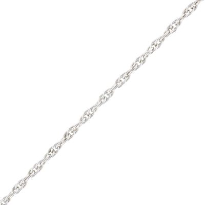 Signed Sterling Silver Wheat Chain Necklace