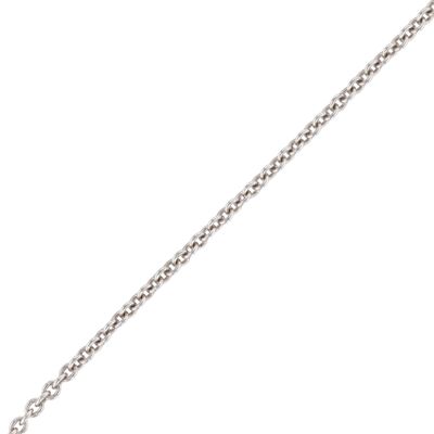 Signed Italy Sterling Silver Cable Chain Necklace