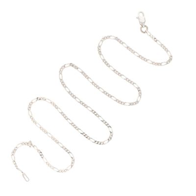 Sterling Silver Figaro Chain Necklace
