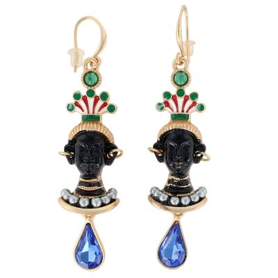 Askew London Attributed Blackamoor Dangle Earrings