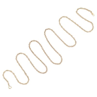 Caco 12K Yellow Gold Filled Rope Chain Necklace