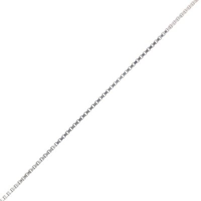 Italy Sterling Silver Box Chain Necklace