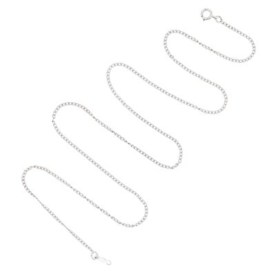 Signed Sterling Silver Cable Chain Necklace
