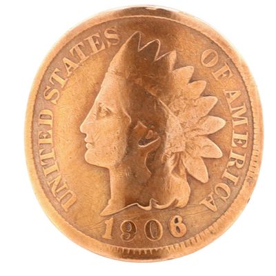 Sterling Silver Copper Indian Head Penny Ring Size 3.25