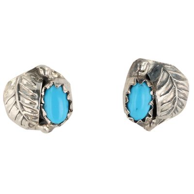 Roselene Joe Navajo Sterling Turquoise Earrings