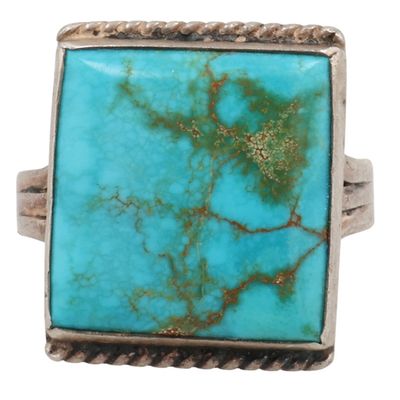 Navajo Sterling Turquoise Ring Sz 5.5
