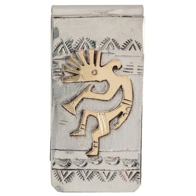 Genevieve Jones Navajo Sterling Kokopelli Money Clip