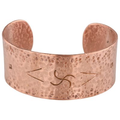Southwest Copper Hammered Cuff Bracelet