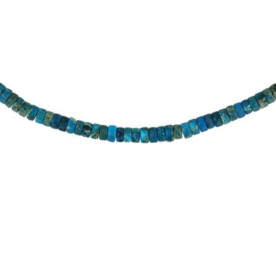 Southwest Sterling Azurite Bead Necklace