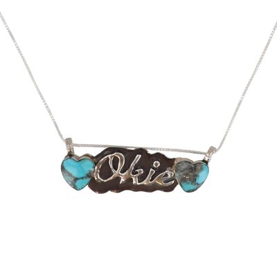Myra Benally Navajo Sterling Kingman Turquoise Necklace