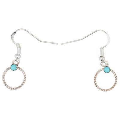 Lorraine Chee Navajo Sterling Turquoise Earrings