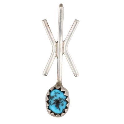 Navajo Sterling Turquoise Pendant
