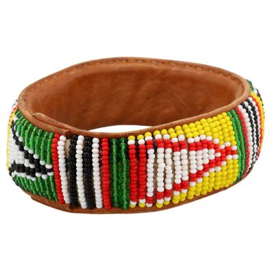 Vintage Cherokee Microbead Bangle Bracelet