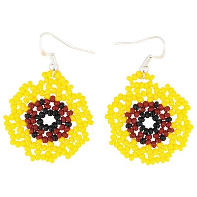 Sharon Bennett Navajo Sterling Bead Earrings