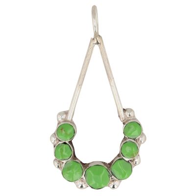Erma Esalalio Zuni Sterling Gaspeite Pendant